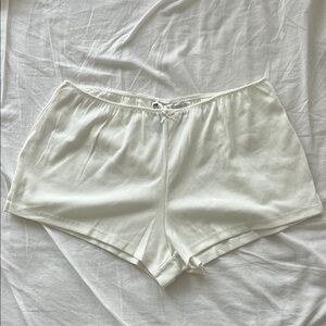 Ribbed Pajama Shorts